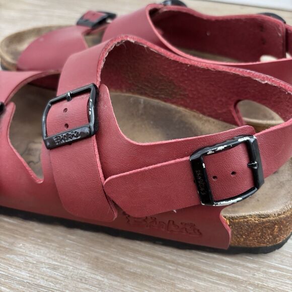 Birkenstock Womens Size 39 Birkis Red Slingback US Size 8 Le Mans - Picture 3 of 8
